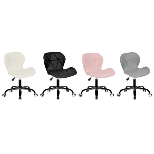 Scaun de birou rotativ de culoare roz