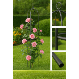 Pergolă metalică pentru trandafiri, 195 cm