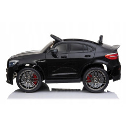 Mașină electrică pentru copii Mercedes-Benz GLC63S AMG neagră cu telecomandă