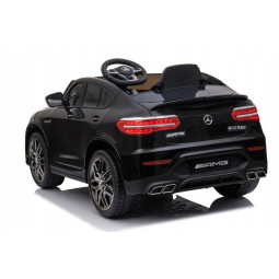 Mașină electrică pentru copii Mercedes-Benz GLC63S AMG neagră cu telecomandă