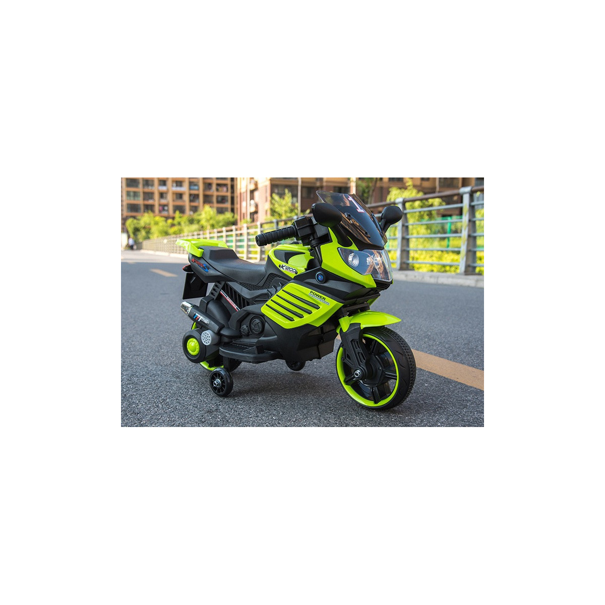 Motocicleta electrică K1500 pentru copii – în diferite culori cu lumini LED