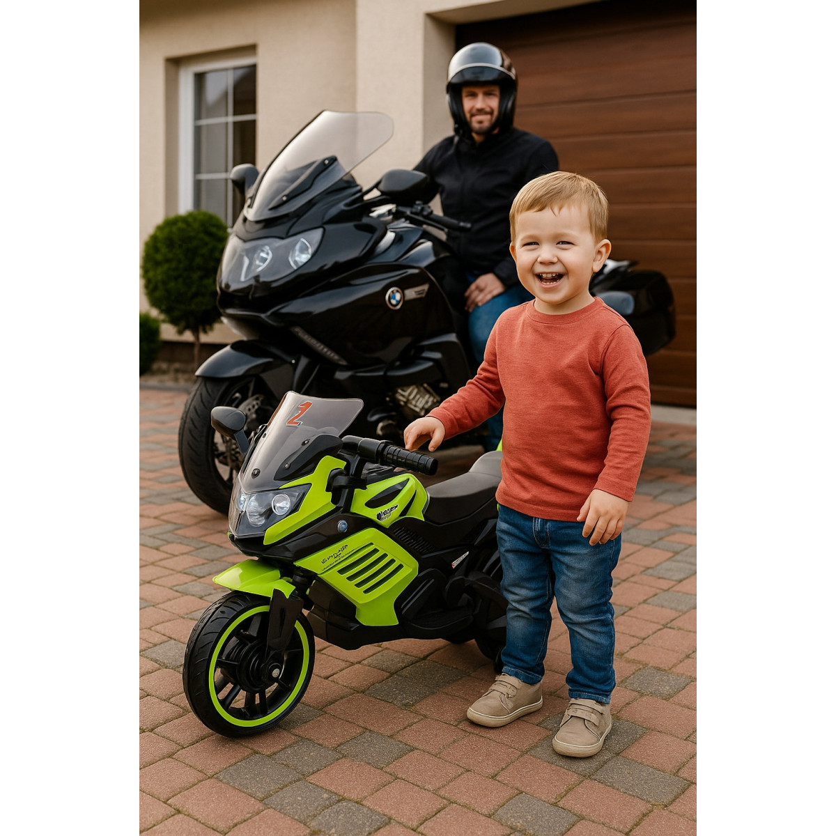 Motocicleta electrică K1500 pentru copii – în diferite culori cu lumini LED