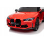 Mașină electrică pentru copii BMW M4 în culoarea roșie cu comandă la distanță