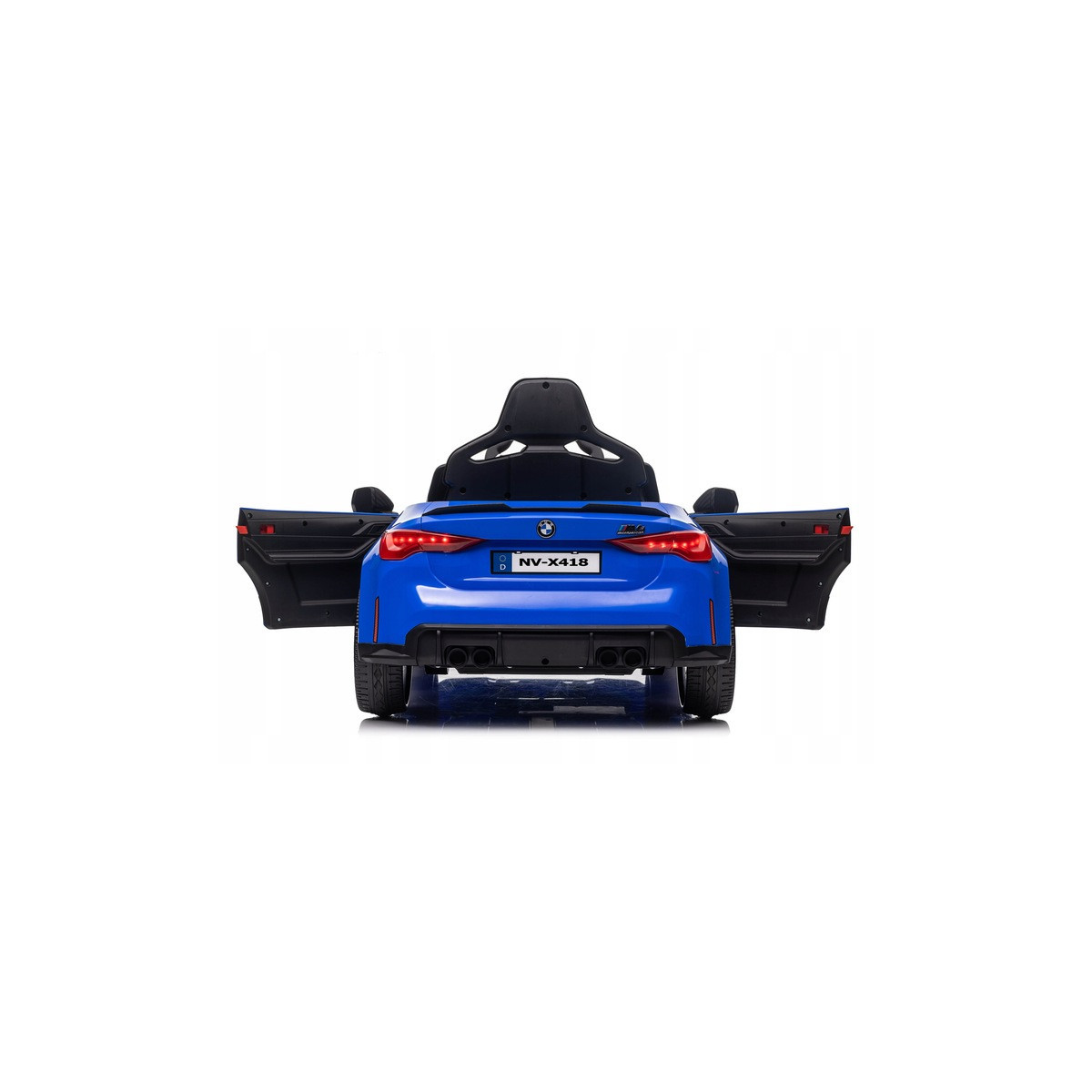 Mașină electrică pentru copii BMW M4 în culoarea roșie cu comandă la distanță