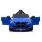 Mașină electrică pentru copii BMW M4 în culoarea albastră cu telecomandă