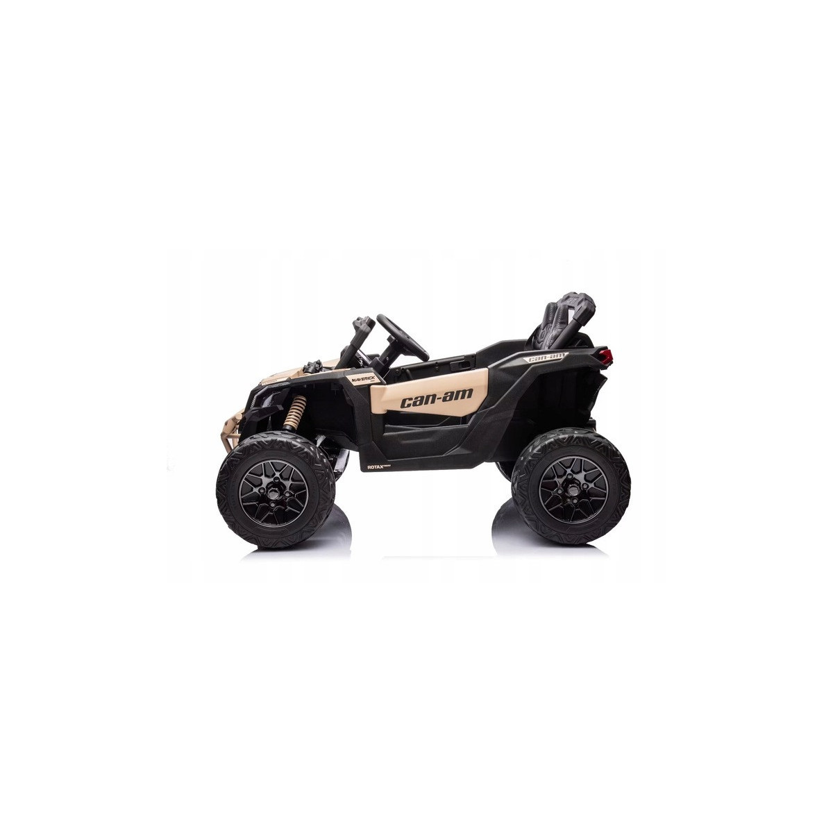 Mașină electrică pentru copii CAN-AM Maverick UTV 24V – aurie, roți EVA, tracțiune 4×4