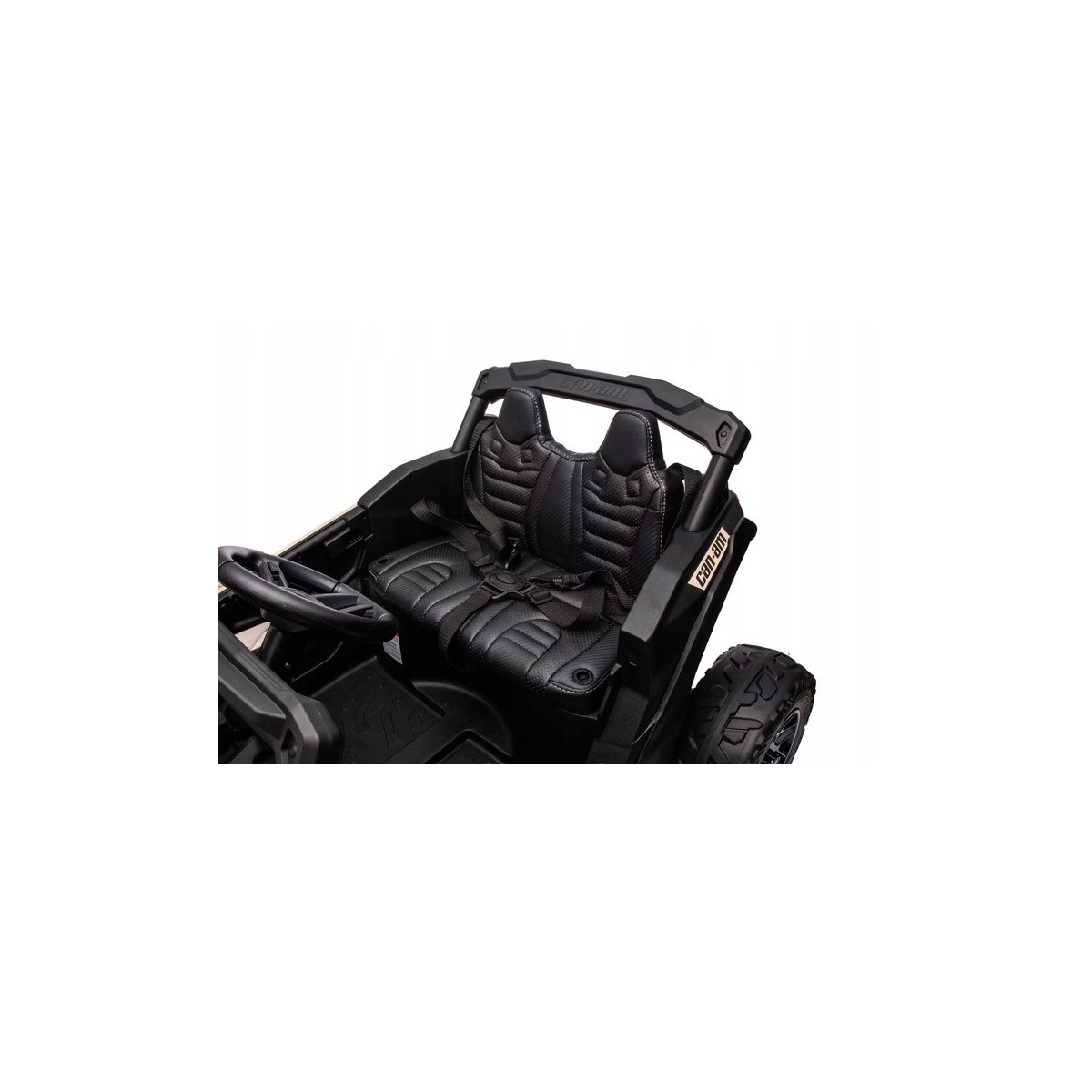 Mașină electrică pentru copii CAN-AM Maverick UTV 24V – aurie, roți EVA, tracțiune 4×4