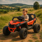 Mașină electrică pentru copii CAN-AM Maverick UTV 24V, culoare roșie, roți EVA, tracțiune 4×4