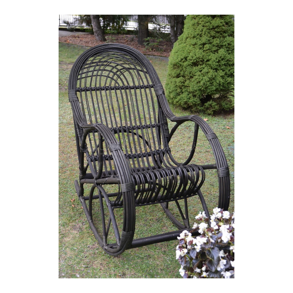 Scaun suspendat din rattan wenge