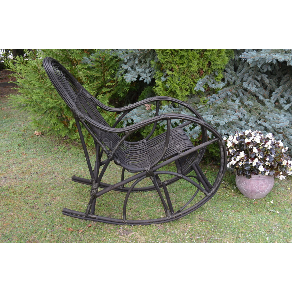 Scaun suspendat din rattan wenge