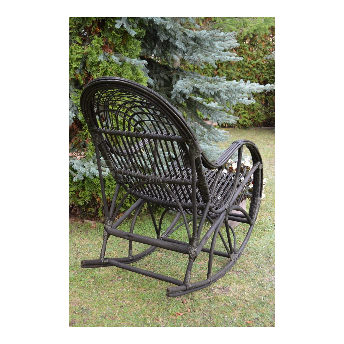 Scaun suspendat din rattan wenge