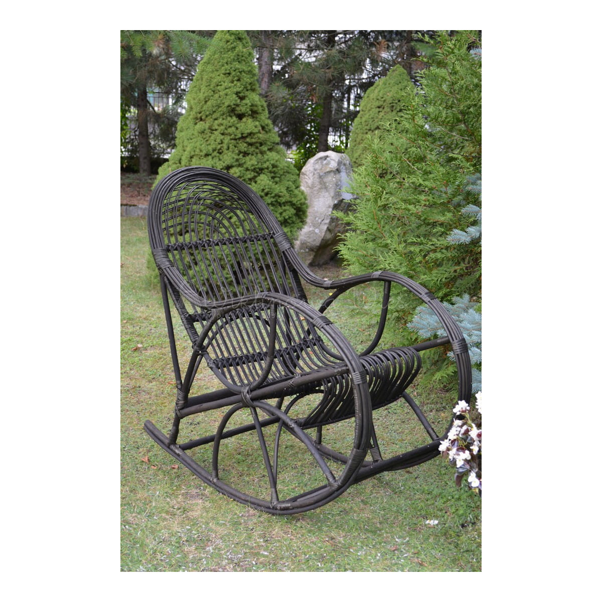 Scaun suspendat din rattan wenge