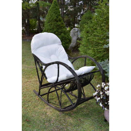 Wenge leagăn cu pernă albă