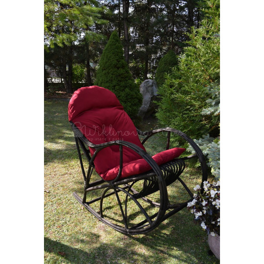 Wenge leagăn cu pernu roșie