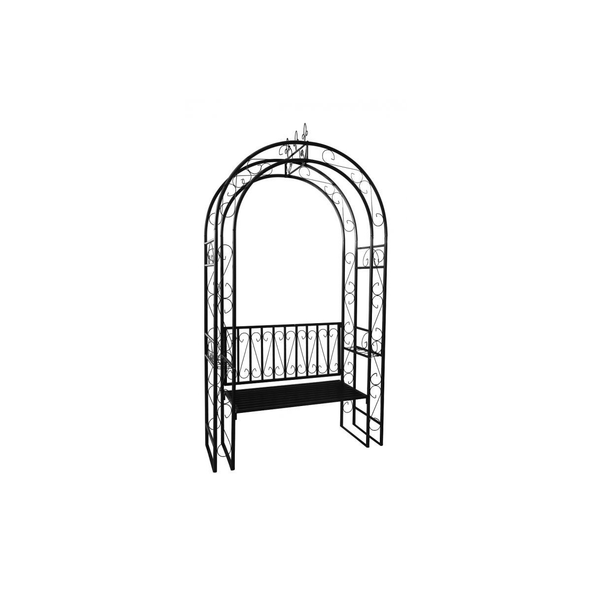 Pergola de grădină cu băncuță 130x48x238 cm