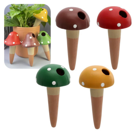 Dispenser de apă ceramic, 8,2 x 16,2 ciupercă otravă, amestec de culori