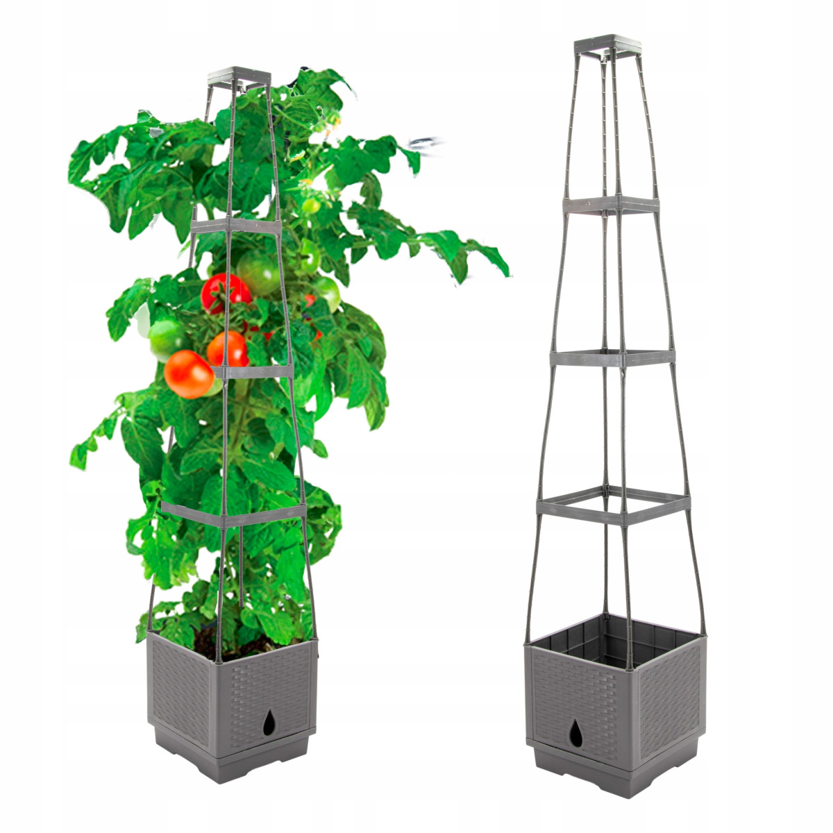 Vaza cu suport, 26x26x126 cm