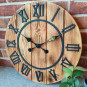 Ceasuri din lemn Roma - stil fermier 49 cm
