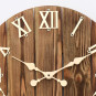 Ceas de perete din lemn, tăcut, cu diametrul de 49 cm
