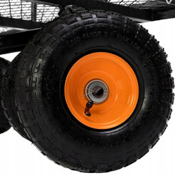 Vozuri de grădină de calitate în culoarea neagră 220L