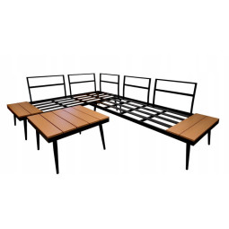 Colțar de grădină de culoare gri