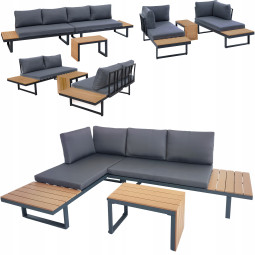 Colțar de grădină de culoare gri