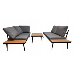 Colțar de grădină de culoare gri