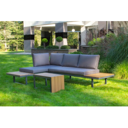 Colțar de grădină de culoare gri