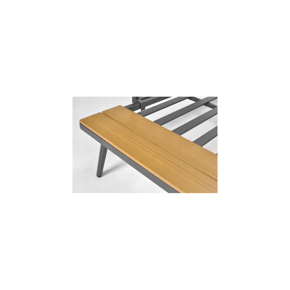 Mobilier de grădină de culoare gri