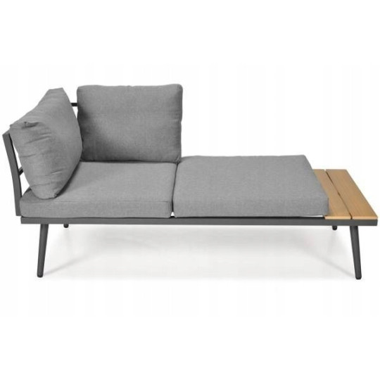 Mobilier de grădină de culoare gri