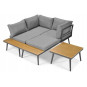 Mobilier de grădină de culoare gri