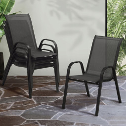 Set de 4 scaune moderne pentru grădină pentru terasă, balcon