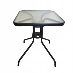 Mese de grădină pătrată pentru terasă cu sticlă 60x60