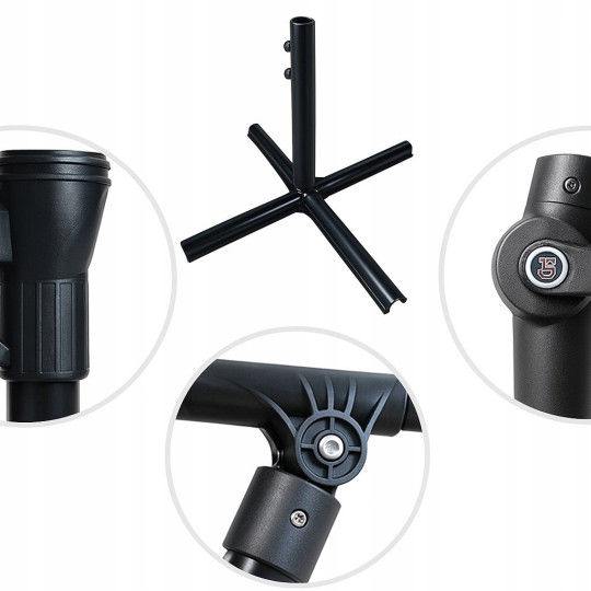 Cappucino umbrelă de grădină mare 300cm