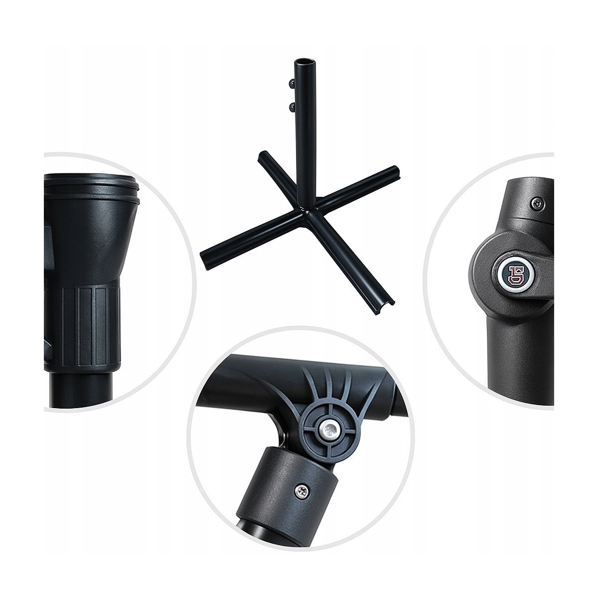 Cappucino umbrelă de grădină mare 300cm