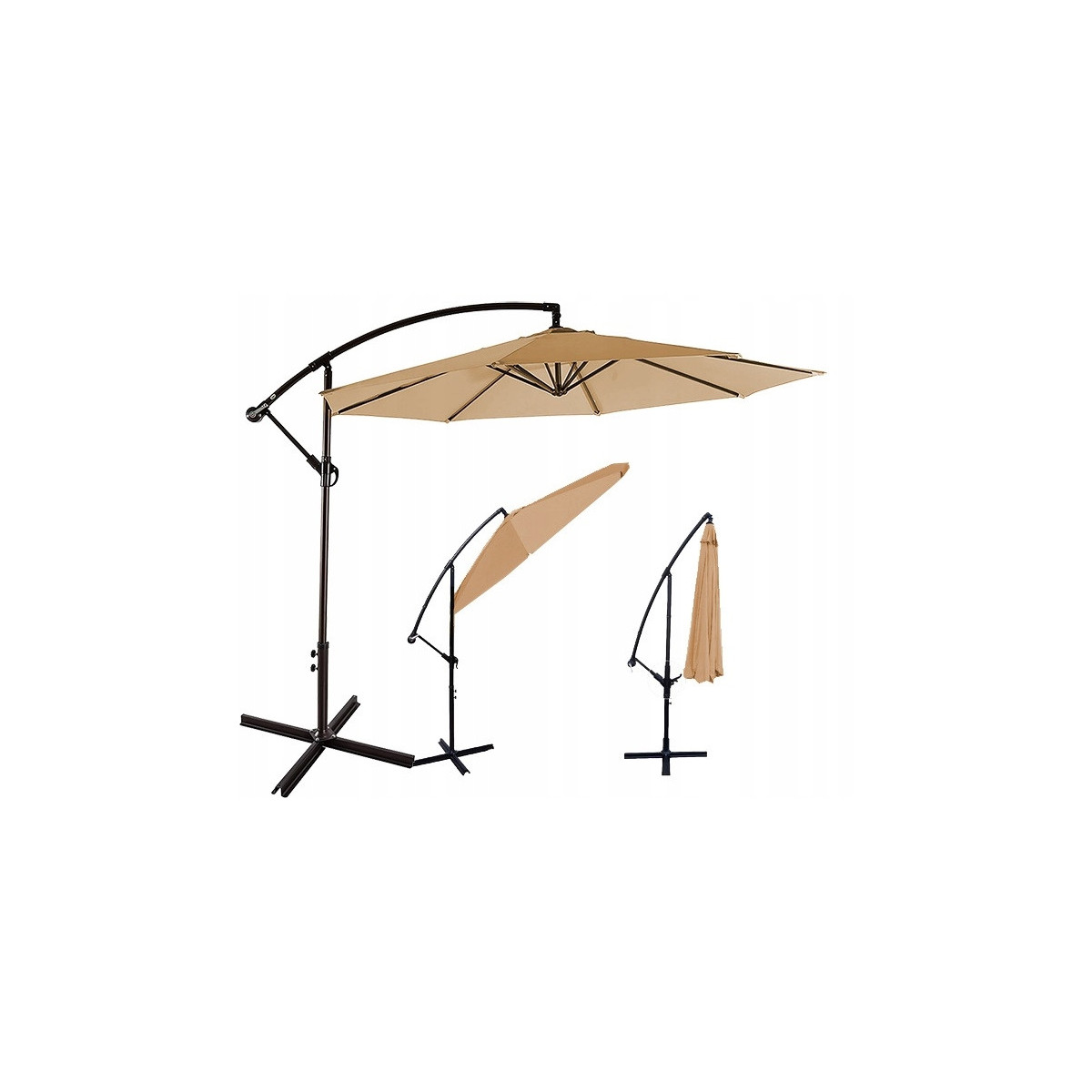 Cappucino umbrelă de grădină mare 300cm