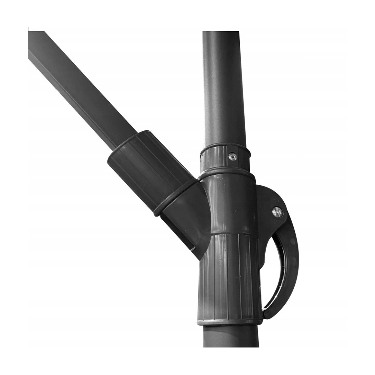 Umbrelă de grădină verde mare 300cm, cu 8 brațe