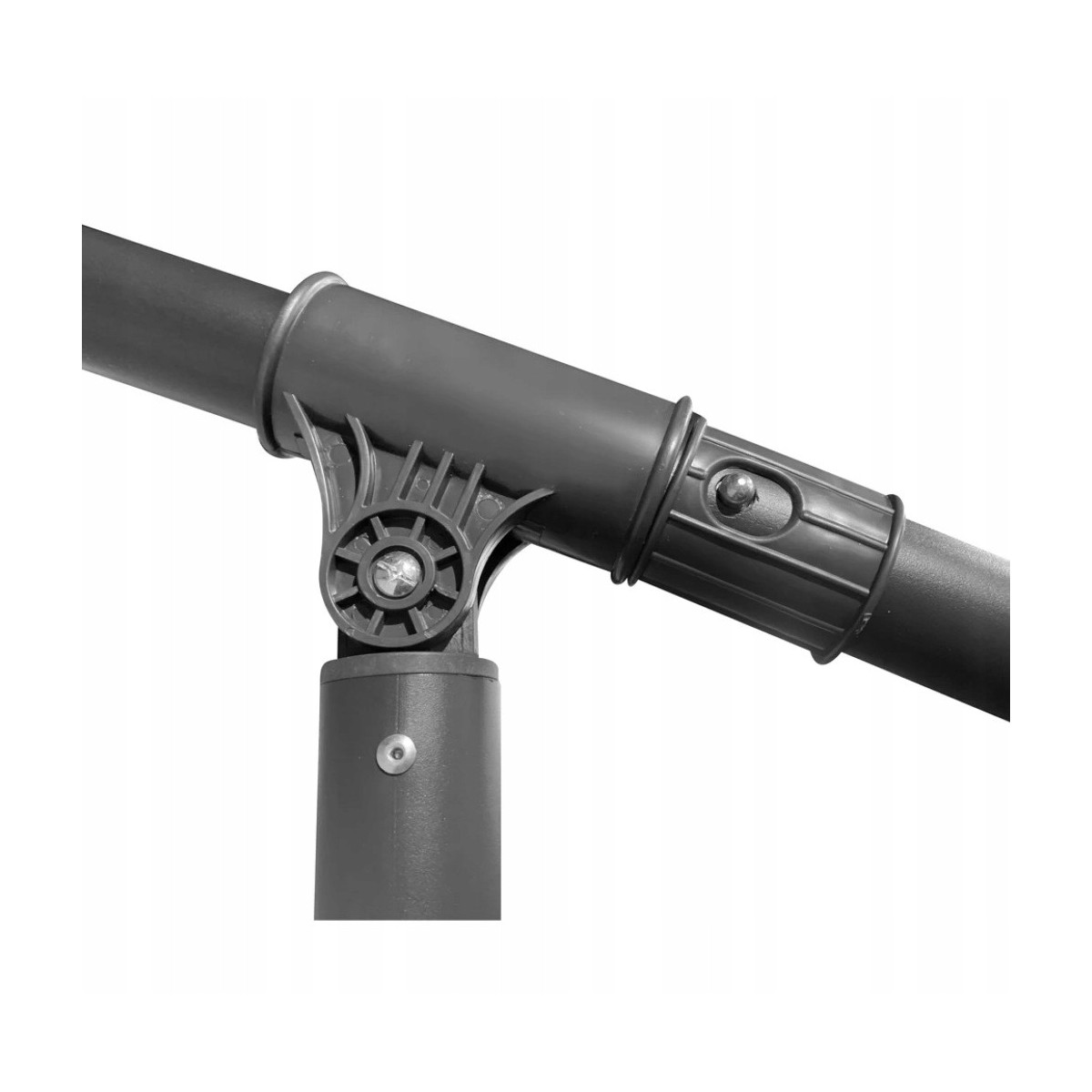 Umbrelă de grădină verde mare 300cm, cu 8 brațe