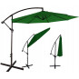 Umbrelă de grădină verde mare 300cm, cu 8 brațe