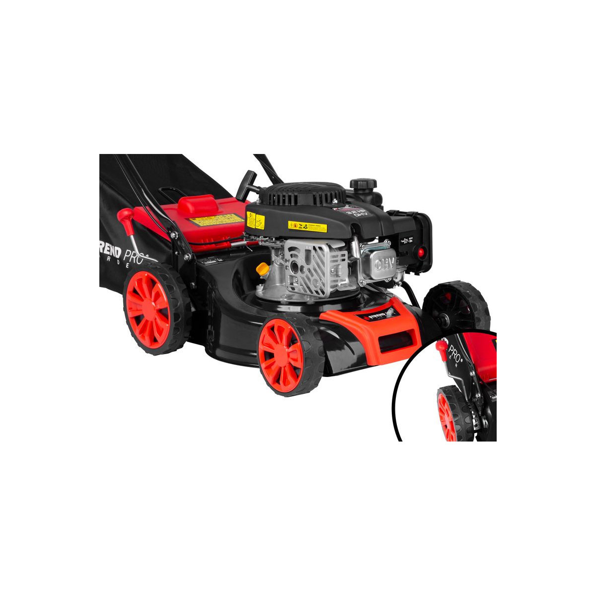 Mașină de tuns iarba cu benzină QL41S-139, 2,4 kw, cu lățimea de tăiere de 40,6 cm + tracțiune, LONCIN