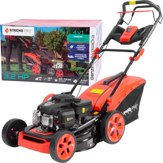 Tractorele de tuns iarba cu motor pe benzină QL46P-139, 2,4 kW, lățime de tăiere 46 cm, cu înaintare, LONCIN