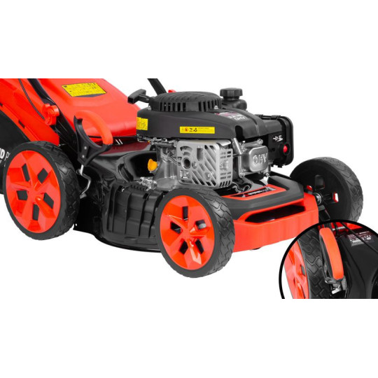 Tractorele de tuns iarba cu motor pe benzină QL46P-139, 2,4 kW, lățime de tăiere 46 cm, cu înaintare, LONCIN