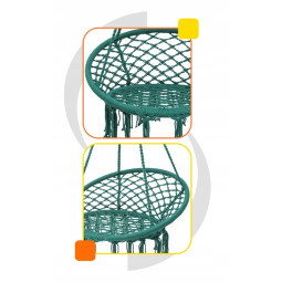 Cuib de stork de grădină verde 70cm - fără perne