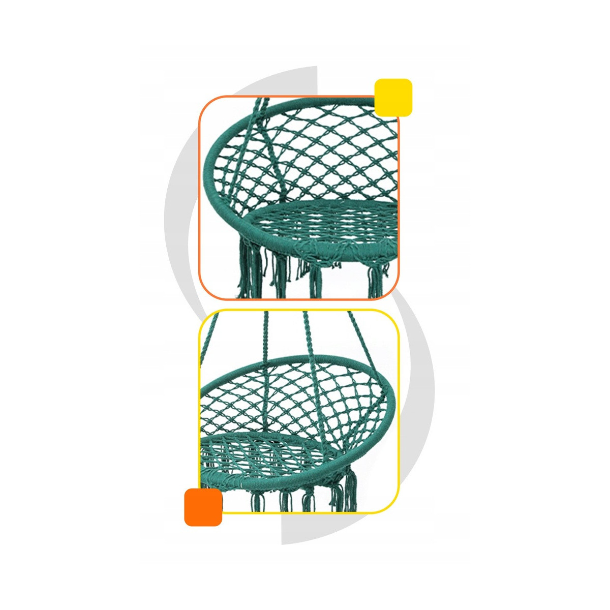 Cuib de stork de grădină verde 70cm - fără perne