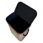 Coș de rufe din bambus cu capac deschis 72l, natur