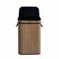Coș de rufe din bambus cu capac deschis 72l, natur