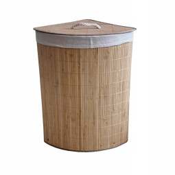 Coș de rufe colțar de 60l cu capac