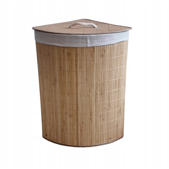 Coș de rufe colțar de 60l cu capac