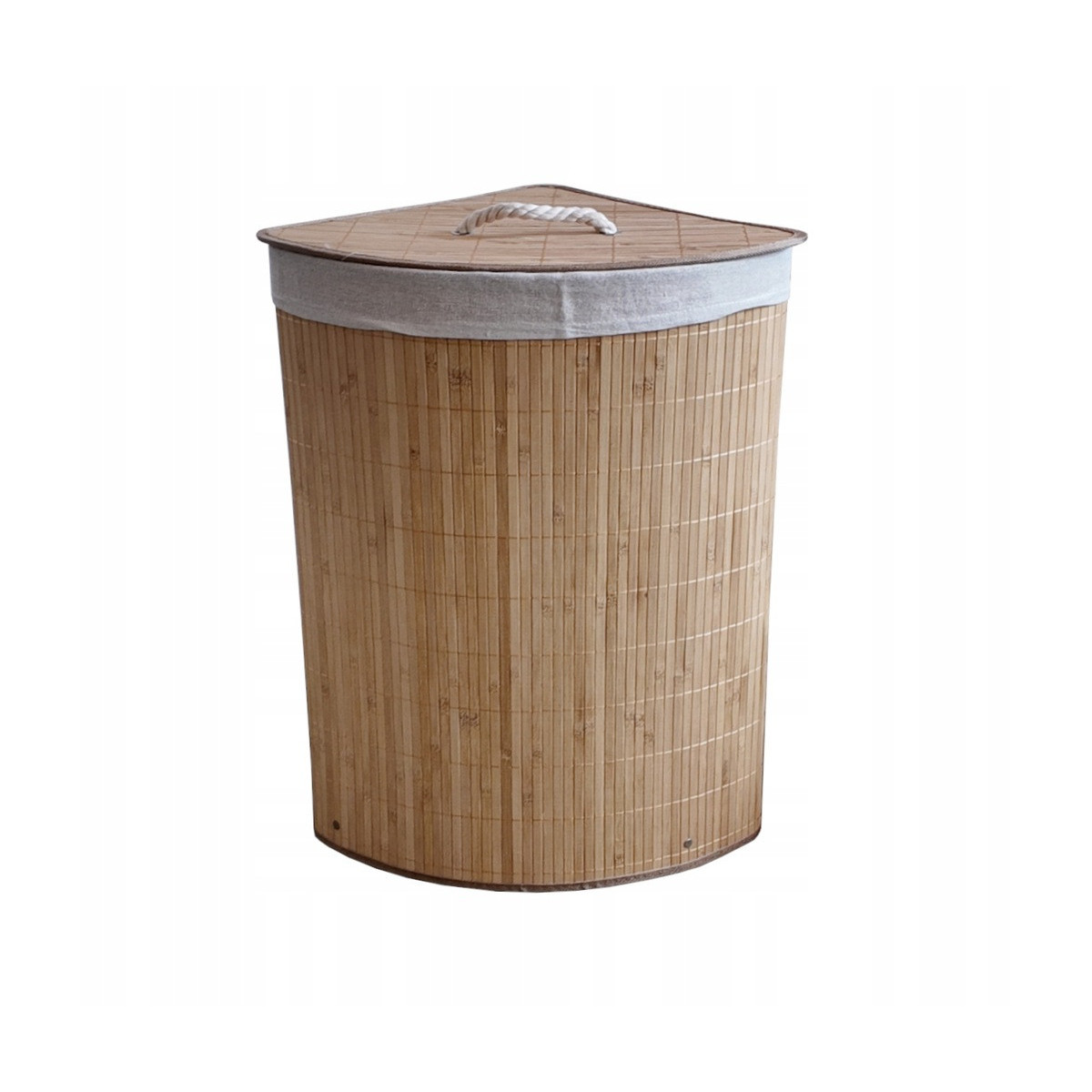 Coș de rufe colțar de 60l cu capac