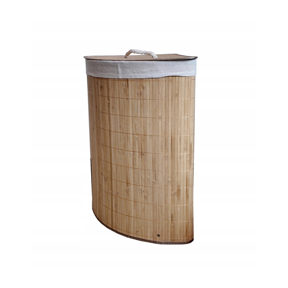 Coș de rufe colțar de 60l cu capac